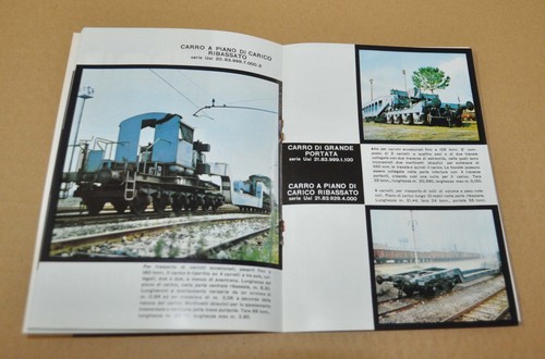 FS Locomotive Cars Train Railway FIAT Breda Italian Brochure Prospekt - Picture 9 of 14