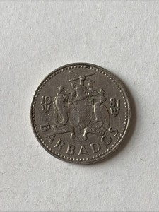 1981 Barbados Coin-25 Cents-Circulated