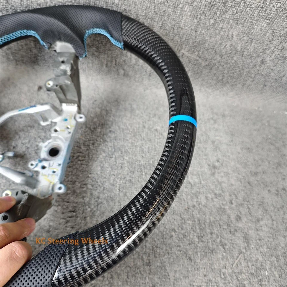 Carbon Fiber black leather Steering Wheel fit For Lexus ES350 GS350 2007-2009 - Image 4 of 4