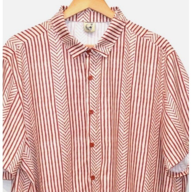 Size XXL Mens Hardaddy Button camp/bowling Shirt Rust… Gem