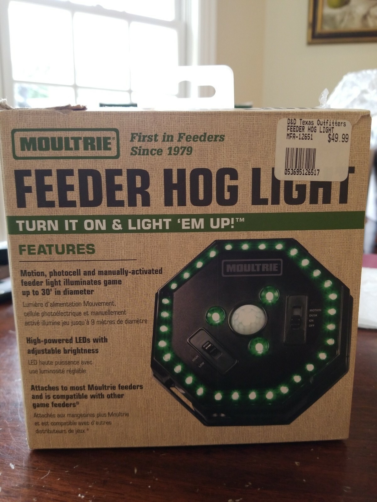 Moultrie Mfa 12651 Feeder Hog Light With 35 Leds For Sale Online