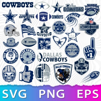 Dallas Cowboys SVG Logo, Dallas Cowboys Silhouette, Cowboys SVG files for Cricut