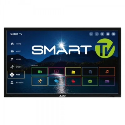 ALDEN LED-TV 19 Zoll Smartwide Fernseher Smart Camping DVB-S2/C/T2 12V - Bild 1 von 2