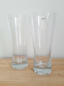 Crate And Barrel Portland Beer Glasses 22 Oz Set Of 2 Ebay
