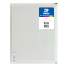 BAZIC PRODUCTS BAZ3187 Clear Letter Size Zip Envelope