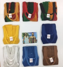 New Mens String Mesh Vest Fitted 100% Cotton Gym Training Tank Top !!US SELLER!!