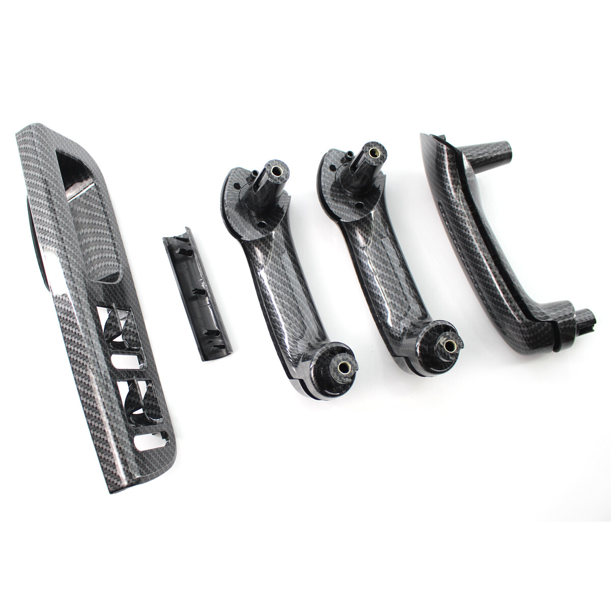 Interior Door Grab Handle Cover Carbon Fiber Set For VW Jetta Golf MK4