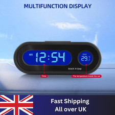 Car Mini Electronic Clock Time Watch Auto Dashboard Clocks Interior Luminous LCD