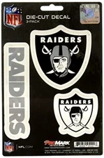 LAS VEGAS RAIDERS Decal Die Cut Sticker 3 Pack ~ Team ProMark Brand New