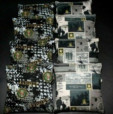US Army Military Set of 8 ACA Regulation Cornhole Bean Bags Handmade