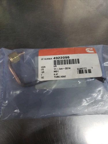 Vent Tube for Cummins 4922098 NOS