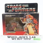Wreck-Gar 100% Complete W/BOX & INSERT MIB 1986 Vintage G1 Transformers Figure