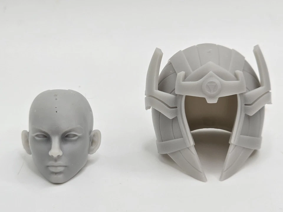 3d Printed BIG BARDA HEAD #2 1:12 6" Joe Classified/Marvel Legends - Image 2 of 3