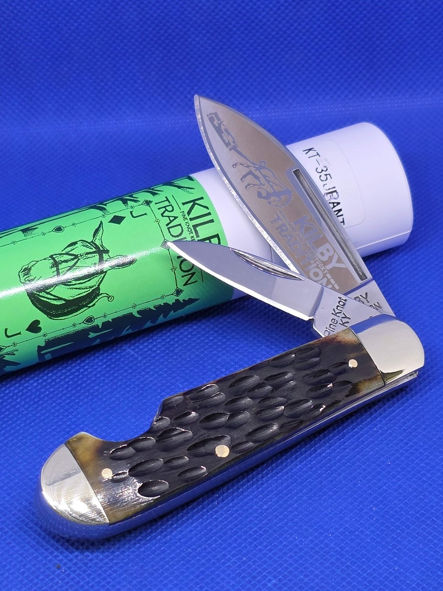 Kilby Tradition - Flop Eared Jack - Green Bone jigged Handle