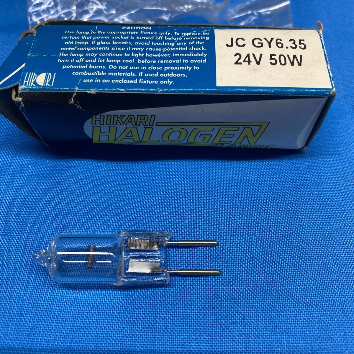 yaxaaaaloha☆ HIKARI HALOGEN LAMPS JC GY6.35 24V 50W BULB 2 PIN LENGTH: 1