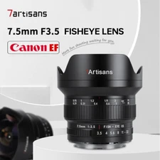 7Artisans 7.5mm F3.5 APS-C Fisheye Ultra Wide Angle MF Lens for Canon EF mount