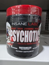 Insane Labz Pre Workout Powder Watermelon Flavor 30 Serv *EXP 10/31/25*