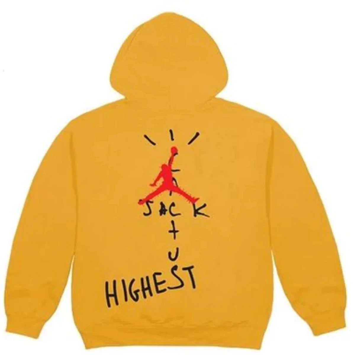 Travis Scott Jordan Cactus Jack Highest Hoodie Gold eBay