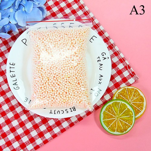 Warm colors snow muds particles accessories tiny foam beads slime balls sup_da - Picture 9 of 15