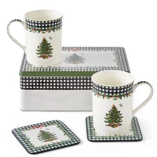 Spode Christmas Tree Annual 2024 5-Piece Mug & Tin Set