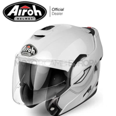 Casque Moduler Airoh REV19 Couleur Blanc Brillant Réversible - Photo 1/4