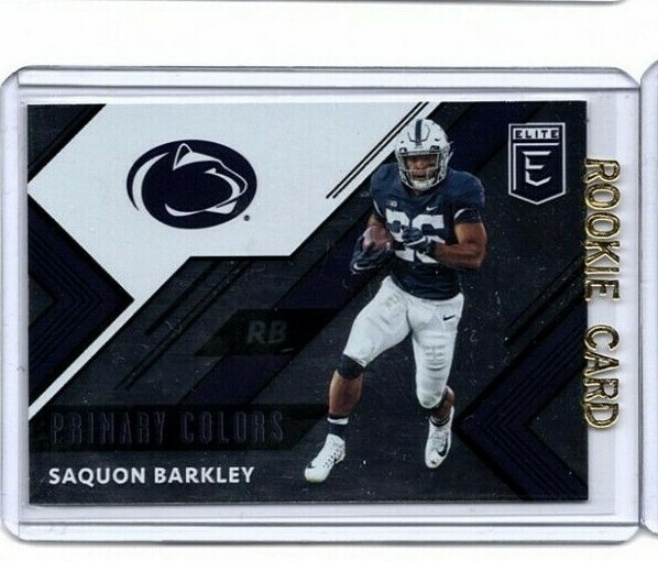 2018 Panini Elite Football Card #2 Saquon Barkley Primary Colors RC