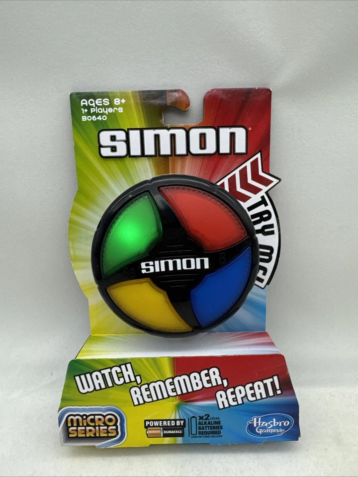 Simon Electronic Game Micro Series New Hasbro Watch Remember Repeat New!! - Image 2 of 3