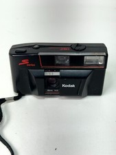 VTG Kodak S S 100 EF Electronic Flash Camera Black 35mm Point  Shoot Autofocus