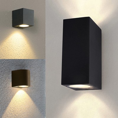 LED Aussenwandleuchte GU10 Fassaden Aussenleuchte Außenlampe Wandleuchte IP44