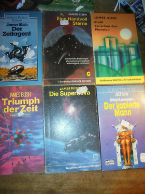 6x JAMES BLISH Taschenbücher gut Lesepaket Science Fiction SF Goldmann