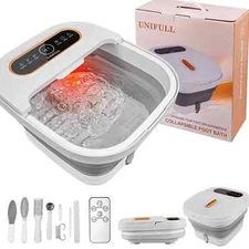 UNIFULL Collapsible Foot Spa Bath with Heat