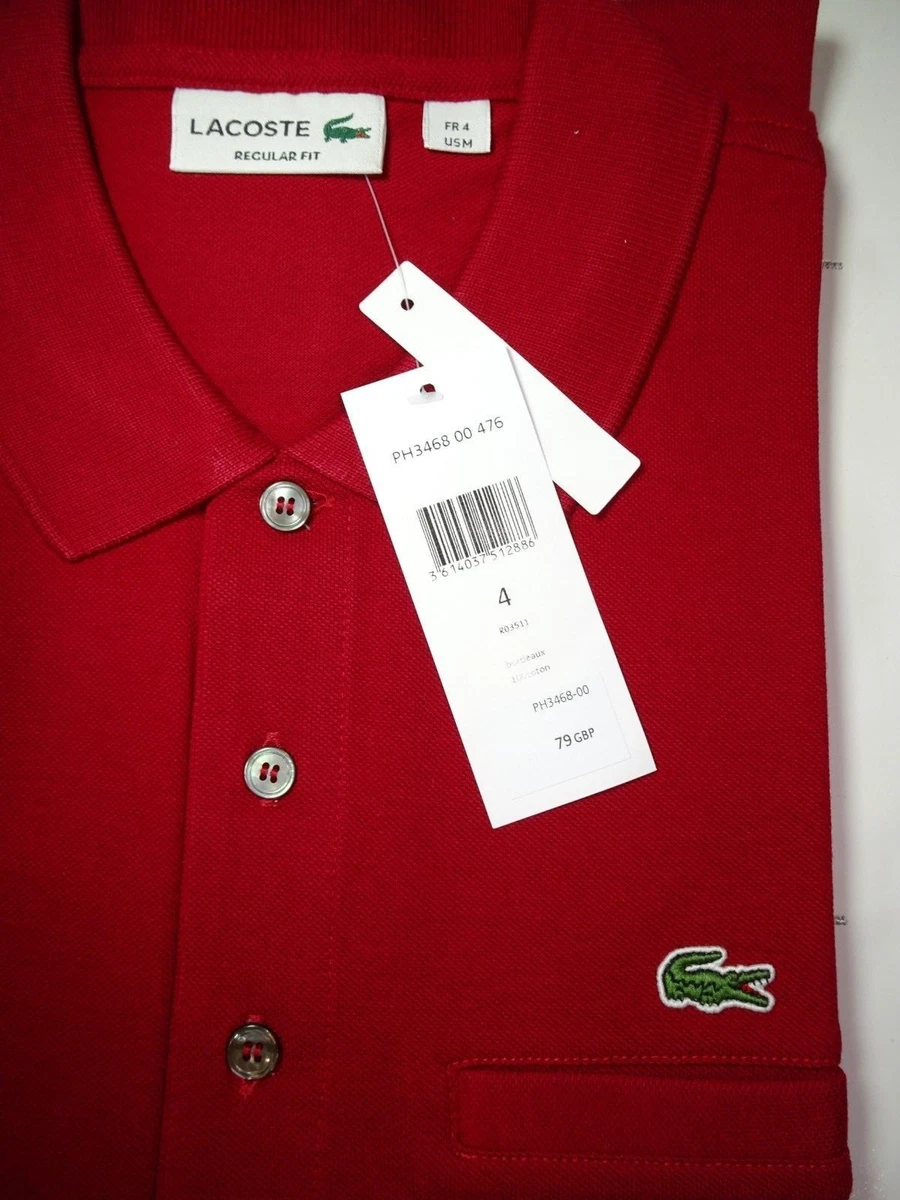 Lacoste polo size clearance guide uk