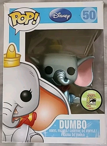 Funko Pop! Metallic Silver Dumbo SDCC Comic Con 2013 Limited 480 pcs Disney #50