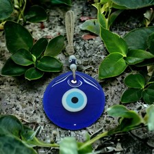 Evil Eye Glass Wall Hanging Decoration 4.5" inches