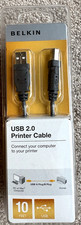 BELKIN USB 2.0 Printer Cable 10  Connect Computer To Printer PC Mac