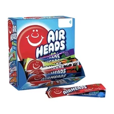 Airheads Candy Variety Assorted 60 Count Individually Wrapped 2 Way Display Box