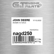 NAGD250 AUGER 13 1/2'LG fits JOHN DEERE (New OEM Open Box)