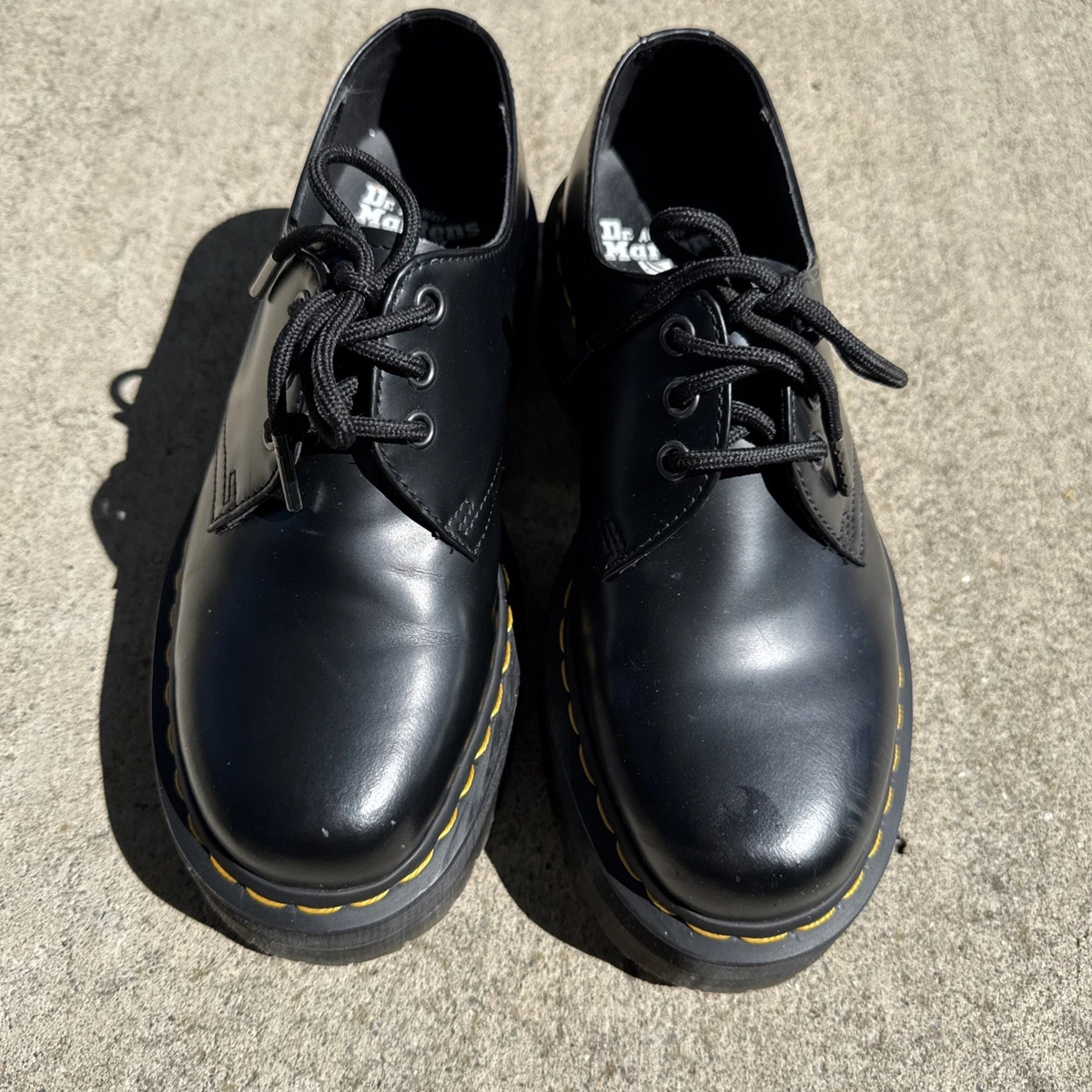 Dr. Martens Size M9 / W10 Black Leather Lace-Up Oxford Shoes Amazon.com | Dr. Martens 3989 Shoes Black UK 3 (US Women 5  main image 4
