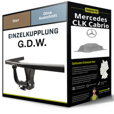 Starre Anhängerkupplung für MERCEDES CLK Cabrio 02.2003-03.2010 Typ A209 G.D.W.