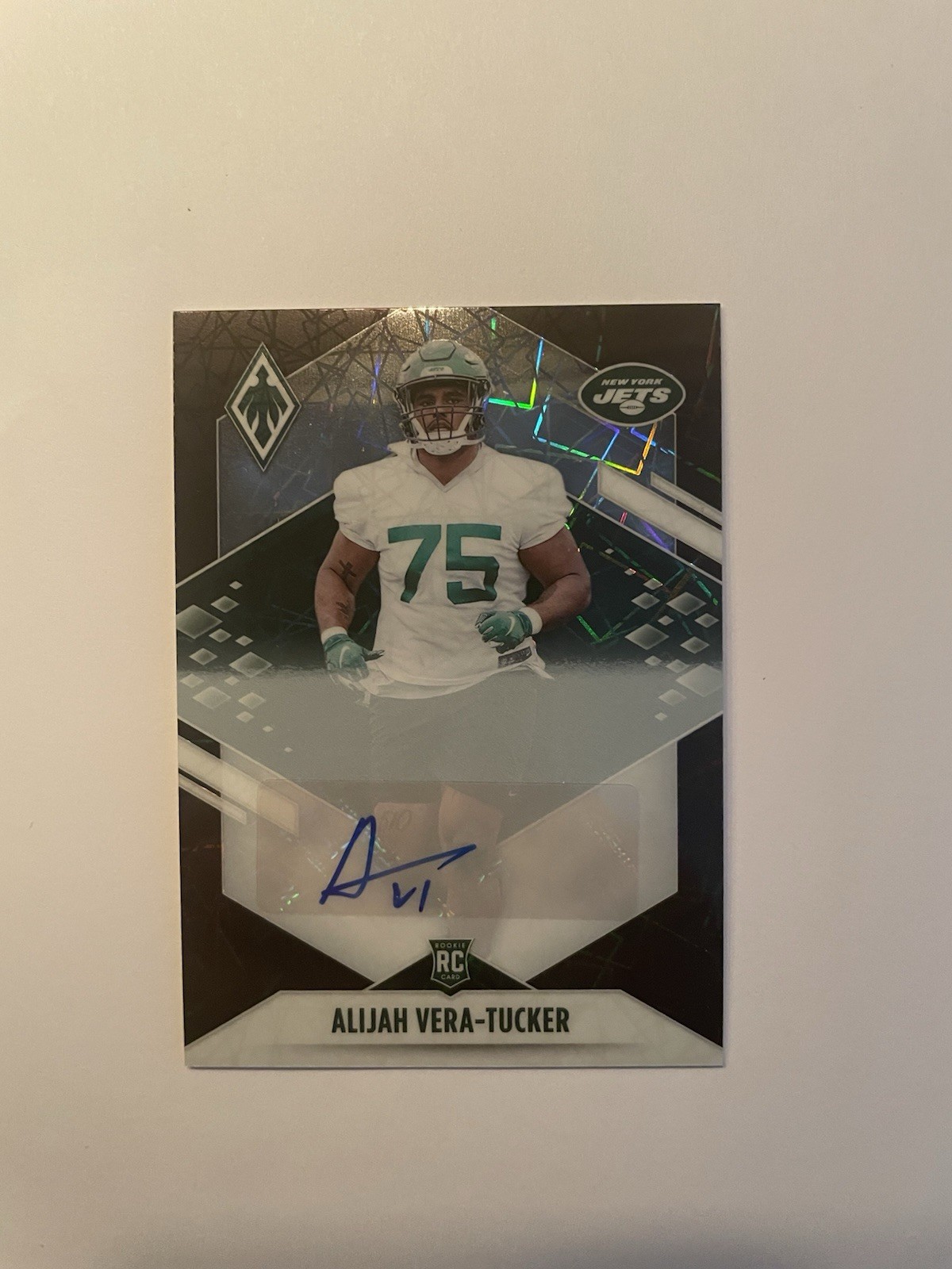 Alijah Vera-Tucker Panini Phoenix #147 Autograph-Black