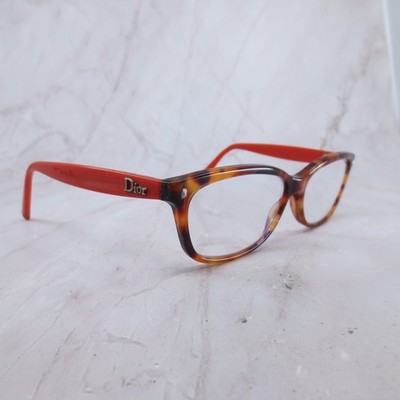 Christian Dior CD3265 Collection Marquises Tortoise Red Cat Eye Eyeglass Frames