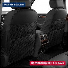 Seat Back Protectors for Kids, Car Kick Mats for Back of Front Seats with Large