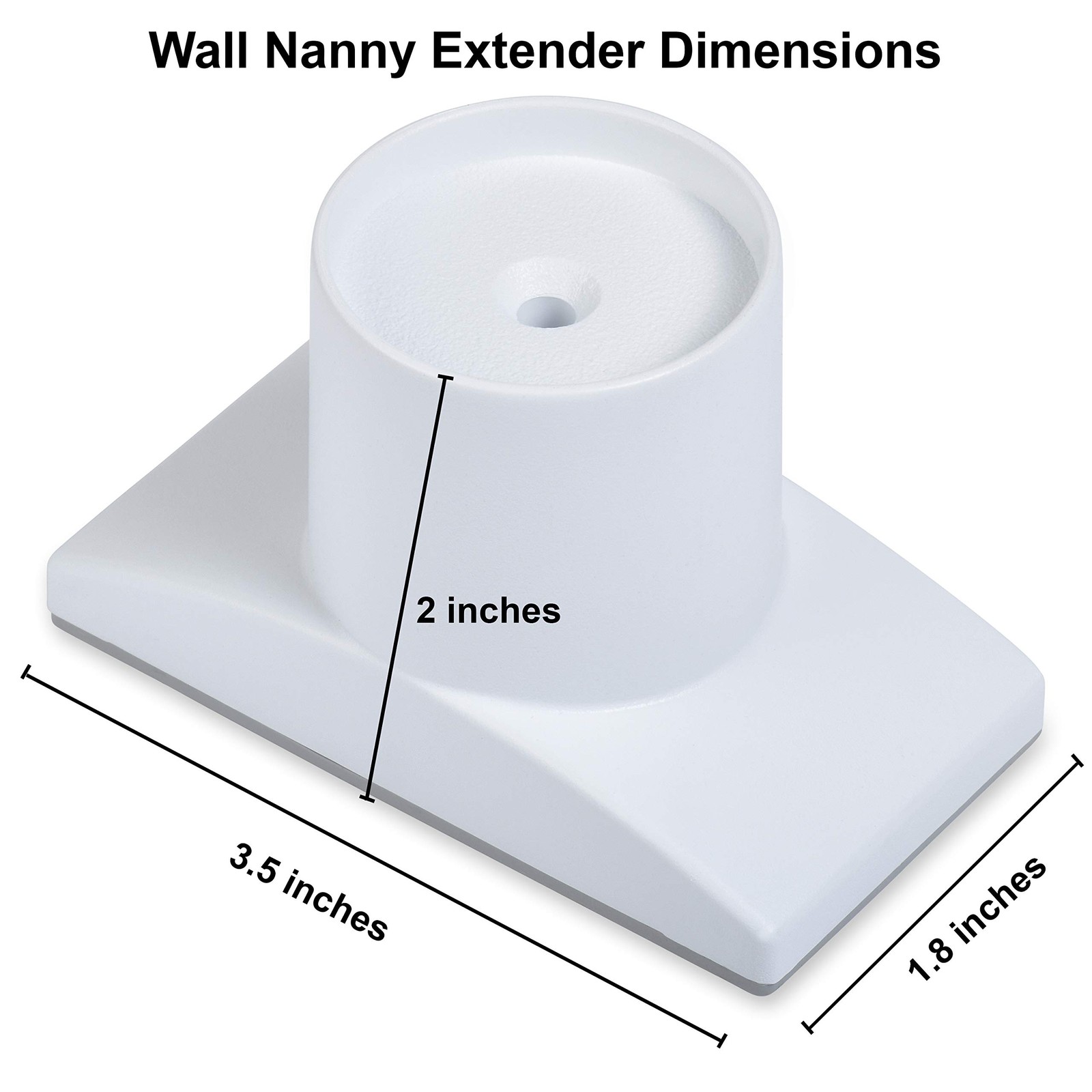 Wall Nanny Extender - 2.5 Inch Baby Gate Extension Kit Made in USA Extends