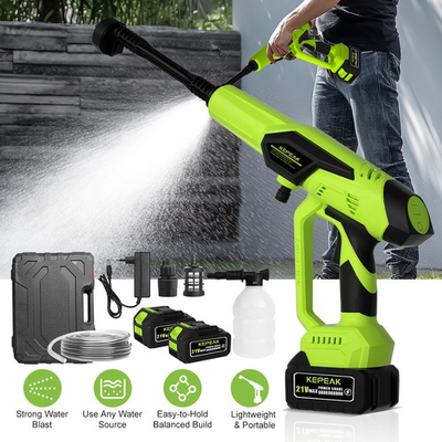 #ad Cordless Electric High Pressure Water Spray Gun Portable Car Washer Cleaner Tool $45.98