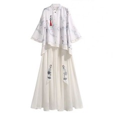 Hanfu Women Chinese Style Traditional Costume Performance Outfit Two-Piece Set