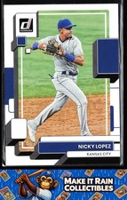 Nicky Lopez 2022 Donruss #91 Kansas City Royals Baseball