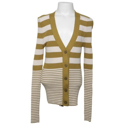 River Island, Strickjacke, Mädchen, Größe: 140, Grün/Weiß, Polyamid/Viskose #mZm