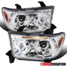 Fit 2007-2013 Toyota Tundra 08-17 Sequoia LED Halo Projector Headlights Lamps