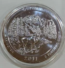 2011 5oz Olympic Washington Silver America the Beautiful Coin BU