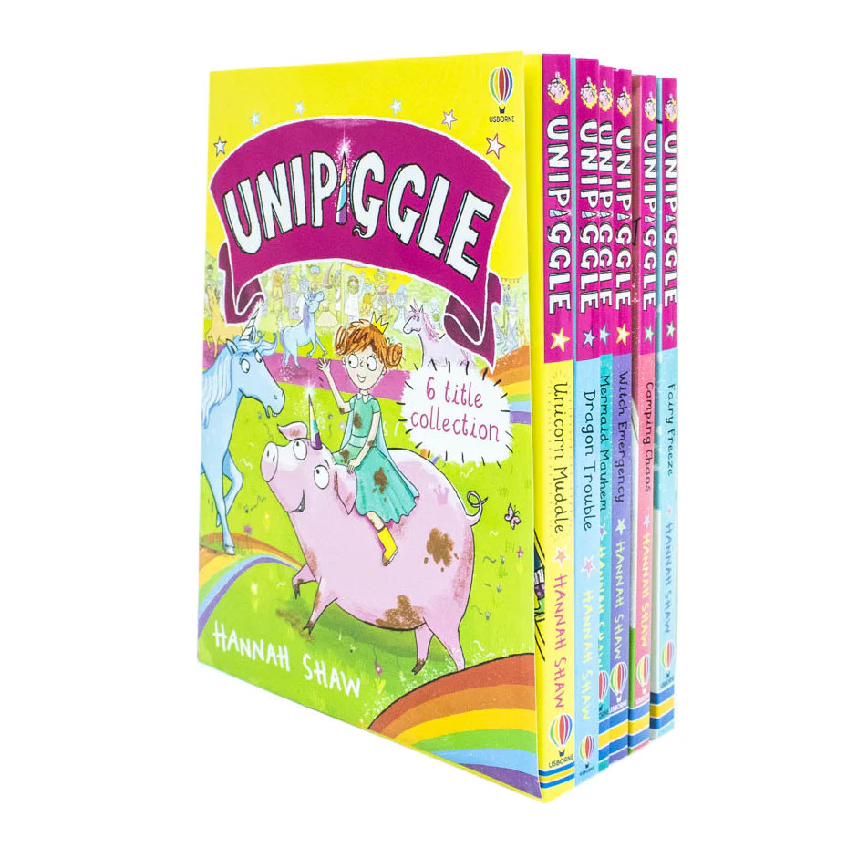 Unipiggle the Unicorn Pig Series  6-Book Collection by Hannah S |  Hannah Shaw